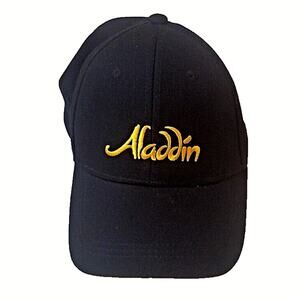 Disney's Aladdin Strapback Hat/Cap Black/Yellow Genie Adjustable